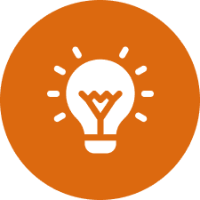 Creative idea light bulb illustration